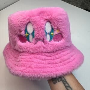 Kirby Plush Fuzzy Bucket Hat